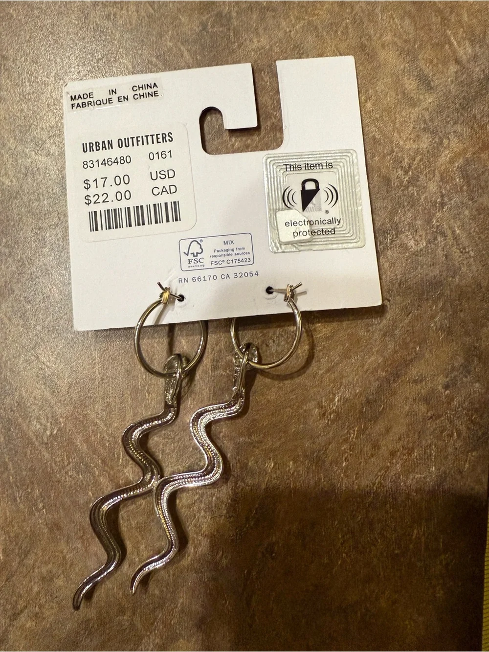 Snake Charm Hoop Earring